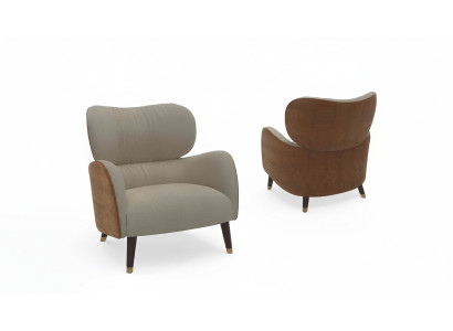 Sessel Grau Wohnzimmer Möbel Design Modern Luxus Einsitzer Fernsehsessel