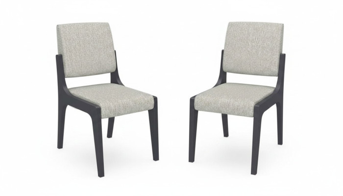 Grau Stuhl Esszimmer Luxus Möbel Design Elegantes Stühle Modern Holz Neu 