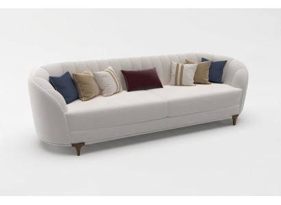 Modernes weiß Sofa im Wohnzimmer Exklusives 3 Sitzer Sofas 250cm Luxus