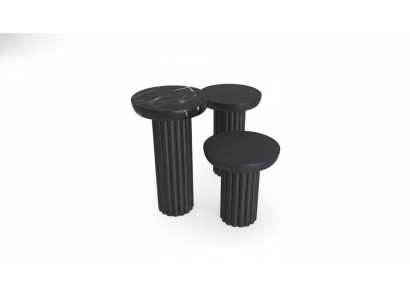 Beisteltisch wohnzimmer luxus tisch design beistelltische schwarz neuheit
