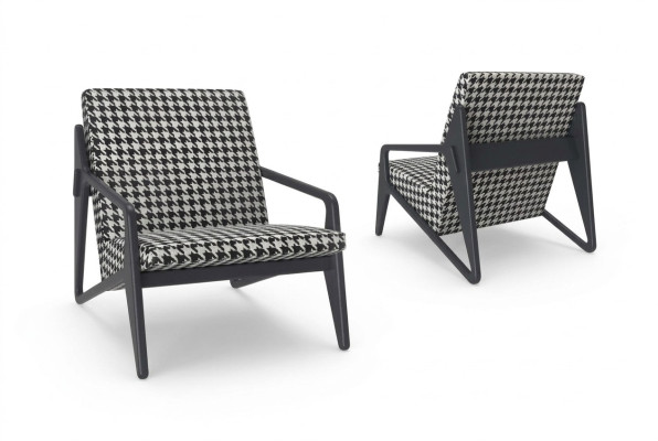 Luxus Sessel Wohnzimmer Textil Sessel Modern Design Polsterung Neu