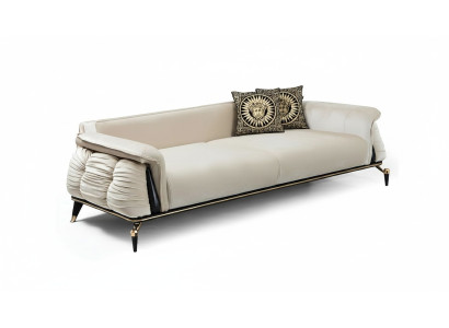 Stilvoll Sofa 3 Sitzer Wohnzimmer Perfekt Textil Sofa Polster Couchen