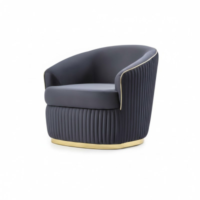 Designer Club Lounge Sessel blau Relax für Wohnzimmer Hotel Luxus Neu