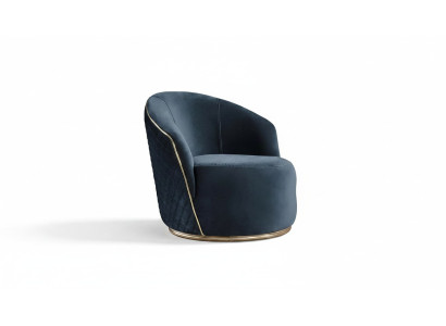 Luxus Sessel Polster Relax Lounge Club Möbel Design Sessel Blau neu