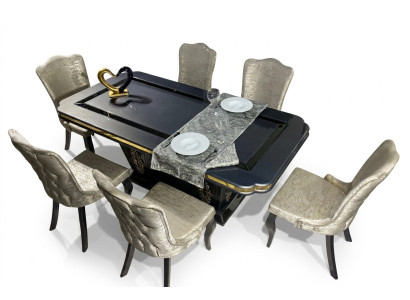 Esszimmer Set Ess Gruppe Tisch 7tlg Komplett Set Esstisch 6 Stühle Garnitur