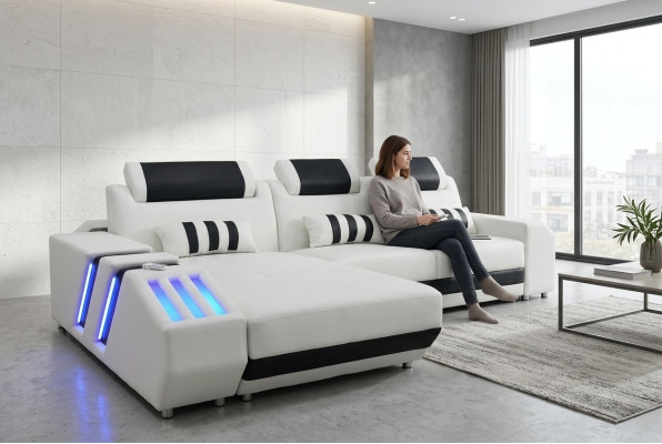 Ecksofa Eckgarnitur Sofa Polster Sitz Wohnlandschaft Garnitur L Form