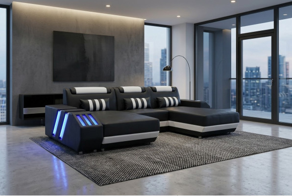 Ecksofa Eckgarnitur Sofa Couch Polster Wohnlandschaft Garnitur L Form