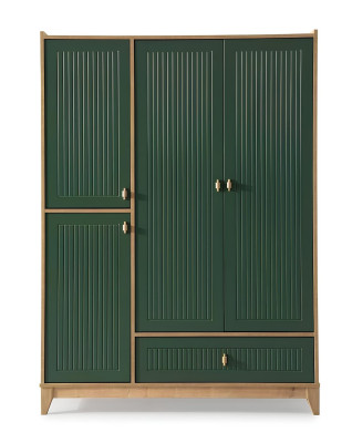 Kinderzimmer Set Besteht aus Bett+2х Kleiderschrank+Schreibtisch 4tlg.