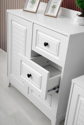 Luxuriöse weiße Stilvoll Kommode für Baby Holzmöbel für Kinderzimmer
