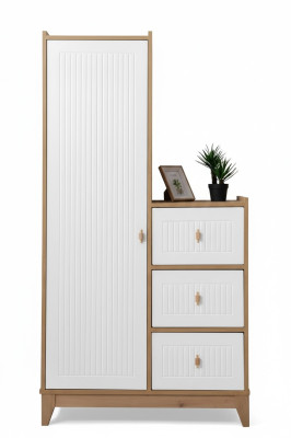 Luxuriös Kleiderschrank Weiße Holz Schrank Design Kinderzimmer Neuheit