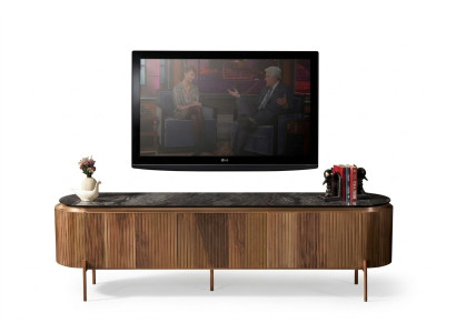 Stilvoll TV Lowboard Braun Farbe Luxuriös Möbel für Wohnzimmer Neuheit