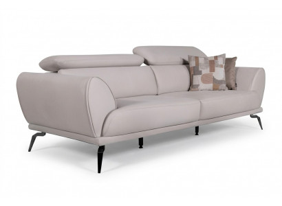  Weißer Wohnzimmer 3-Sitzer Designer Luxus Couch Moderne Sitzmöbel Neu