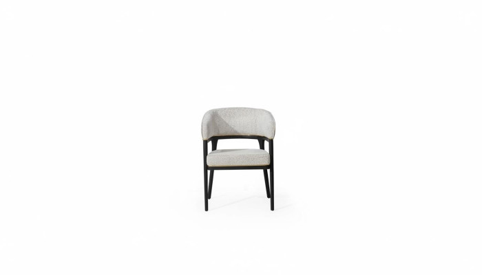 Weiß-Schwarzer Esszimmerstuhl Lehnstühle Designer Esszimmer Stühle Neu