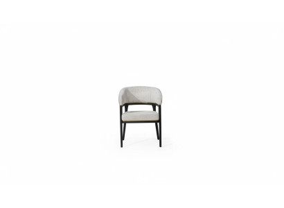 Weiß-Schwarzer Esszimmerstuhl Lehnstühle Designer Esszimmer Stühle Neu