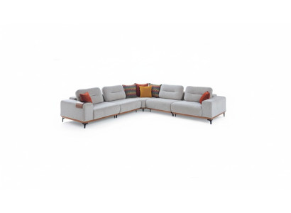 Weißes Exklusives L-Form Polstersofa Designer Ecksofa Wohnzimmer Sitzer
