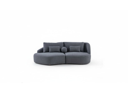 Stilvoller Grauer Dreisitzer Wohnzimmer 3-Sitzer Sofa Moderne Couchen