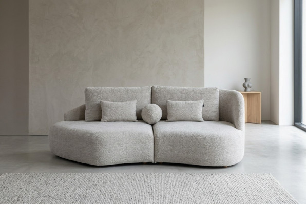 Moderner Hellgrauer 3-Sitzer Wohnzimmer Dreisitzer Luxus Couchen Sofas