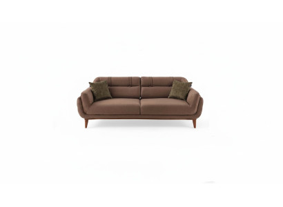 Brauner Polster Dreisitzer 3-Sitzer Wohnzimmer Sofas Exklusive Couch