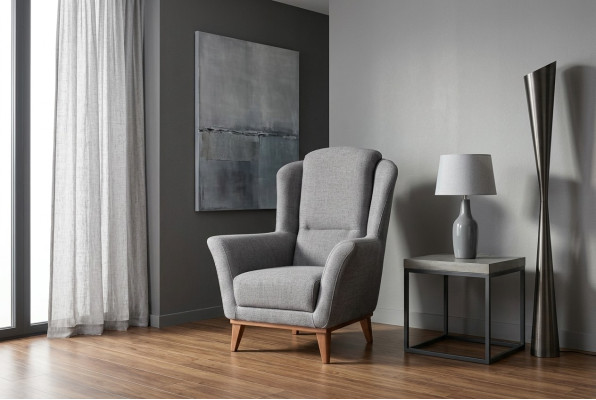Polster Einsitzer Designer Wohnzimmer Armlehnensessel Textil 1-Sitzer