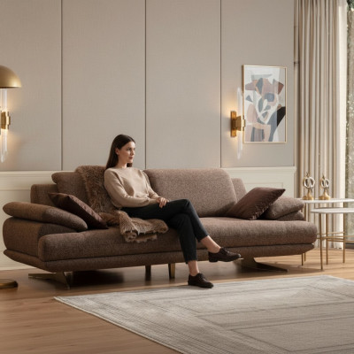 Stilvoller Dreisitzer Wohnzimmer Sofas Luxus 3-Sitzer Exklusive Couch