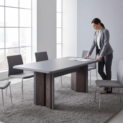 Designer Esstisch Modern Möbel in Esszimmer Grau Exclusive Neuheit
