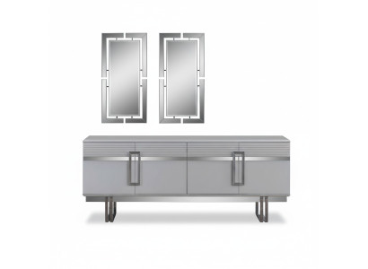 Neuheit Esszimmer Set Besteht aus 3tlg. Modern Anrichte und 2x Spiegel