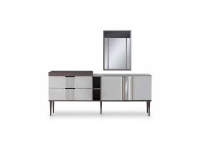Luxus Esszimmer Set Exclusive Anrichte mit 2x Spiegel Set Neuheit