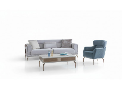 Wohnzimmer Set Garnitur Gruppe Einrichtung Sofa Couchen Couchtisch 3tlg