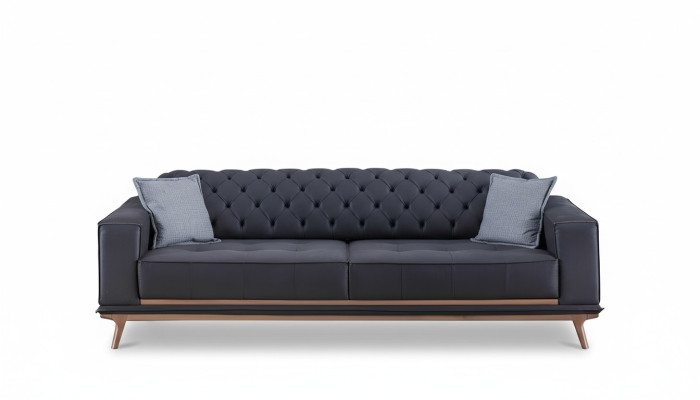 Sofa 4 Sitzer Design Sofas Polster Textil Relax Sitz Möbel Modern