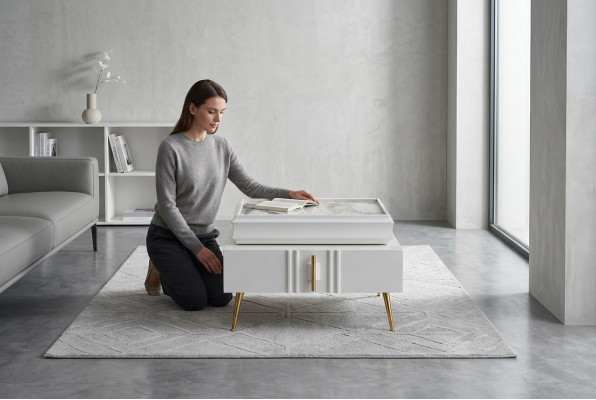 Exklusive Nachttische Designer Möbel Beige farbe in Schlafzimmer neu