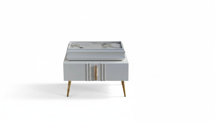 Exklusive Nachttische Designer Möbel Beige farbe in Schlafzimmer neu