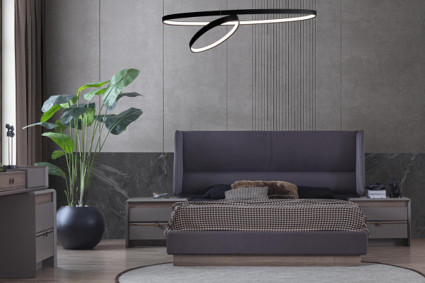 Exklusive Schlafzimmer Set Stil Bett + Schminktisch und 2x Nachttische 4tlg.