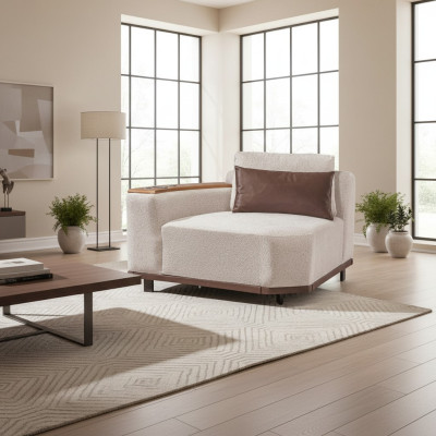 Exklusives Beiges Ecksofa L-Form Wohnzimmer Eckcouch Polstersofas Neu