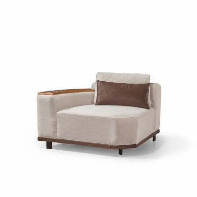 Exklusives Beiges Ecksofa L-Form Wohnzimmer Eckcouch Polstersofas Neu