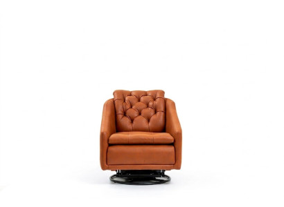 Modern Sessel Wohnzimmer Orange Stil Möbel Designer Lounge Club 75x90