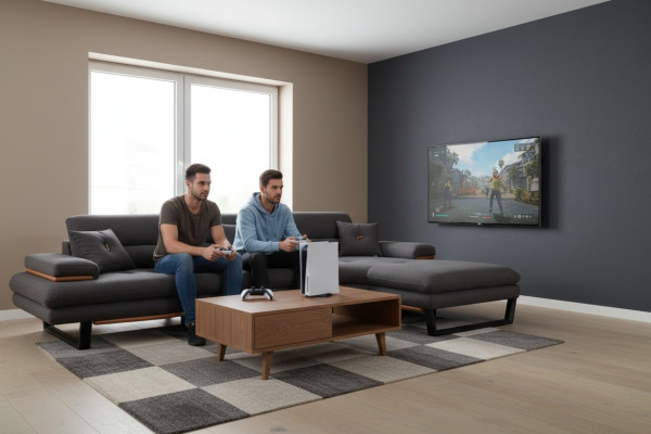 Designer grau Ecksofa L-form Modern möbel wohnzimmer Eckgarnitur Sofa