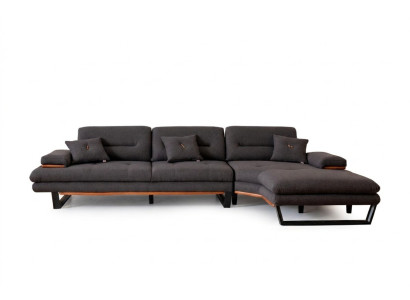 Designer grau Ecksofa L-form Modern möbel wohnzimmer Eckgarnitur Sofa