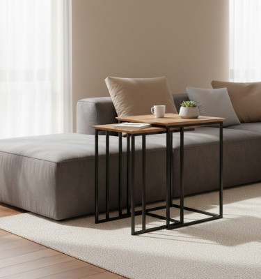 Wohnzimmer 2x Beistelltisch Tisch Design Möbel Luxus Einrichtung Modern
