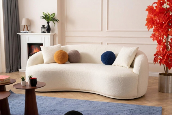 Design Couch Halbrunde Couchen Luxus Sofa Polster Möbel 4 Sitzer xxl big