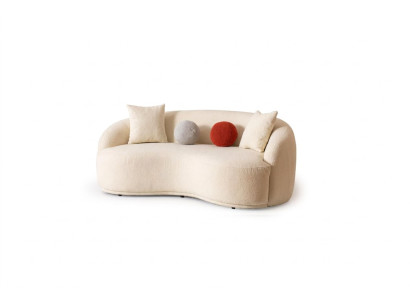 Modern Sofa 3 - Sitzer Designer Möbel Weiße Farbe Stil Couchen Sofas 230cm