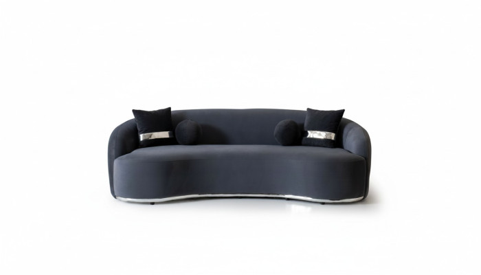 Designer Sofa 4 - Sitzer Schwarze Sofas Couchen Big xxl Sitzmöbel 250cm