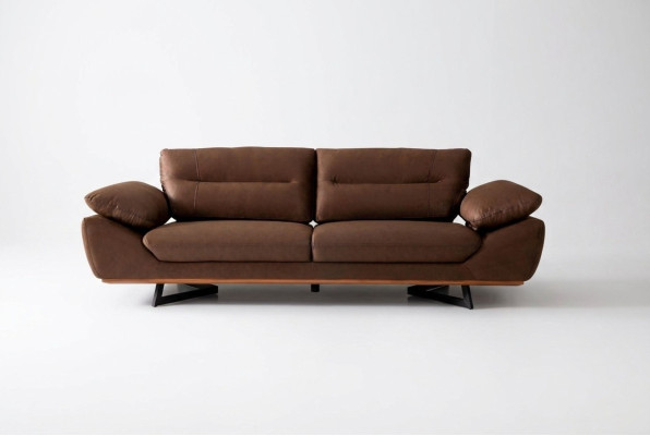 Modern Designer Sofa 3 Sitzer 240cm xxl Couch Polster Sofas Design Braun