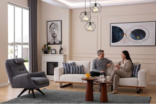 Luxus Wohnzimmer Set 2tlg. Design Sofagarnitur 4+1 Sitzer Couchen Möbel