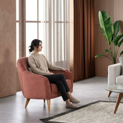 Luxus Sessel Stilvoll Möbel Wohnzimmer Lounge Club Design Einsitzer