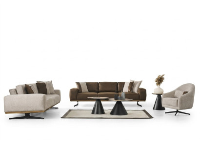 Sofagarnitur 4+3+1 Sitz Luxus Möbel Sofas Wohnzimmer Couch Sofa 3tlg