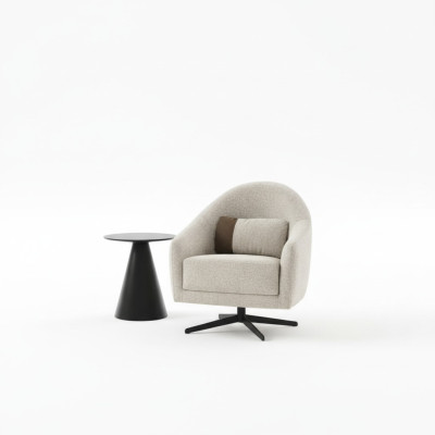 Luxus Sessel Stilvoll Möbel Wohnzimmer Design Drehbar Lounge Club Holz