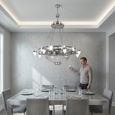 Große Leuchte Lampe Kronleuchter Luxus Lampen xxl deckenleuchte 220x250