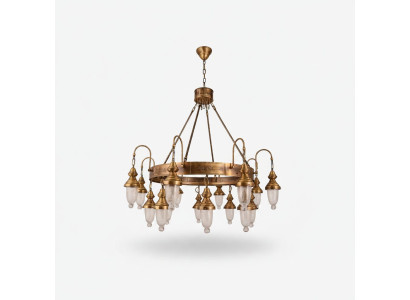 Antik Stil Leuchte Lampe Kronleuchter Ritter Runde Lampen Deckenleuchte