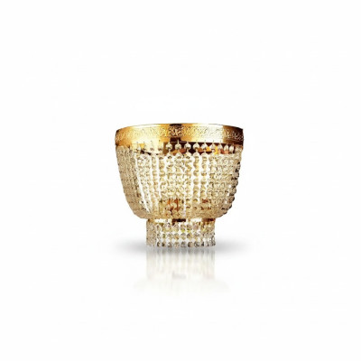 Modern Deckenleuchte Messing Lampen Lampe Gold Kristall