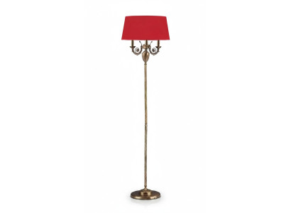 Rot Stehlampe Stehleuchter Lampe Leuchte Gold Lampen 50x173